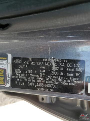 3KPFL4A88HE007035 2017 KIA FORTE photo no. 13