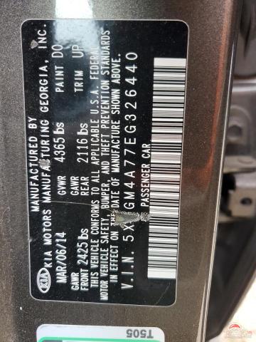 5XXGM4A77EG326440 2014 KIA OPTIMA photo no. 13