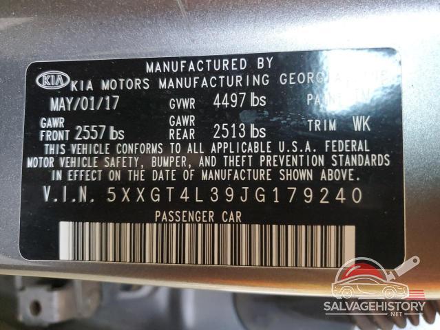 5XXGT4L39JG179240 2018 KIA OPTIMA photo no. 12