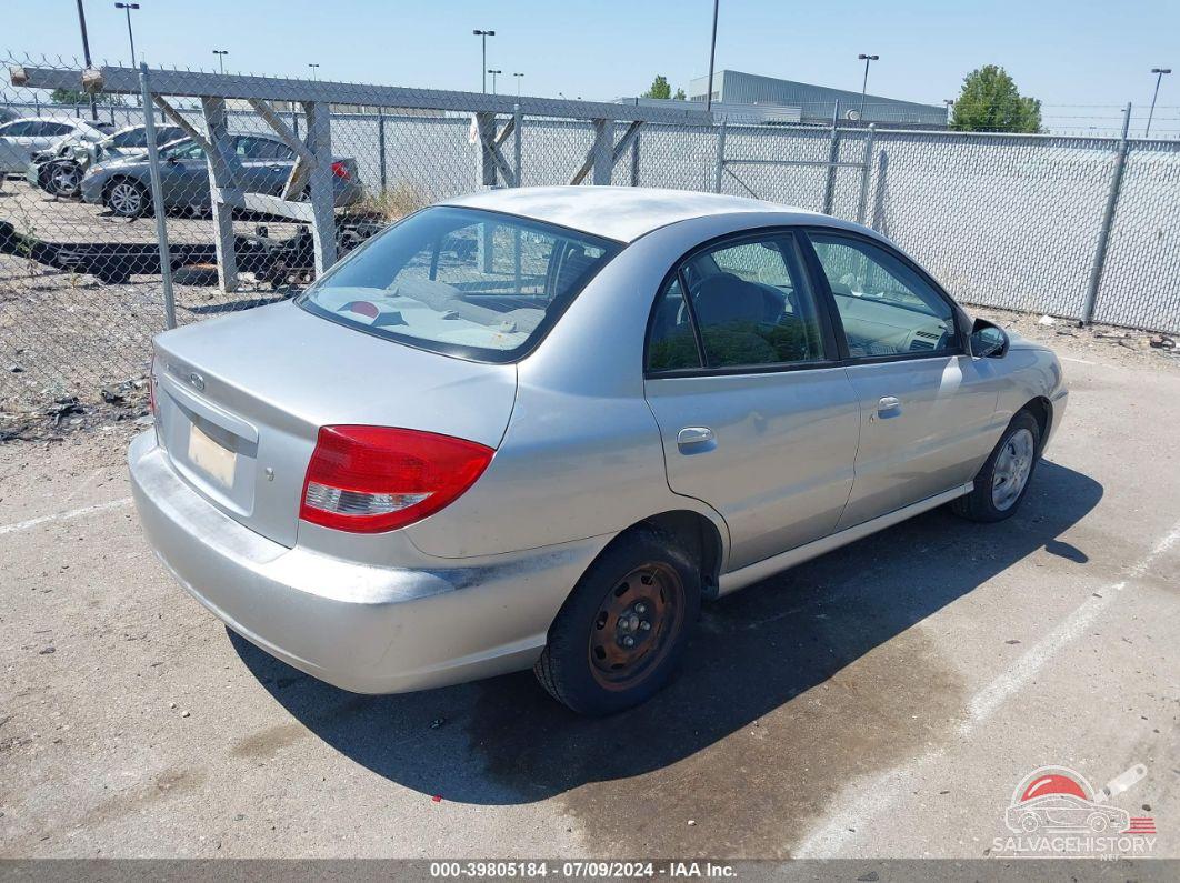 KNADC125946292402 2004 KIA RIO photo no. 4