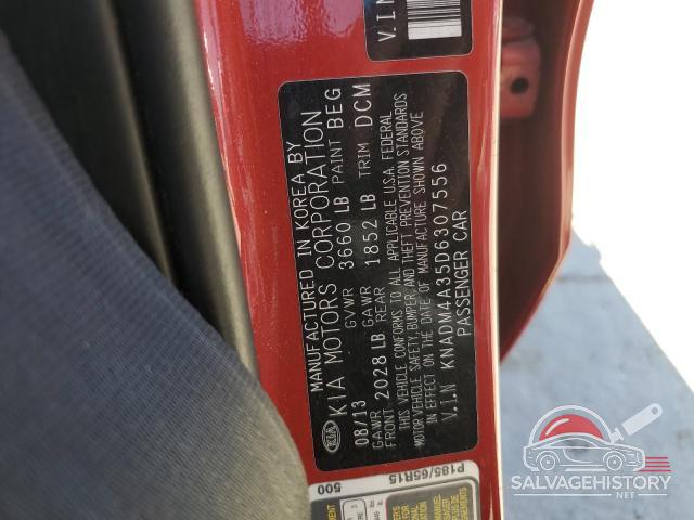 KNADM4A35D6307556 2013 KIA RIO photo no. 13