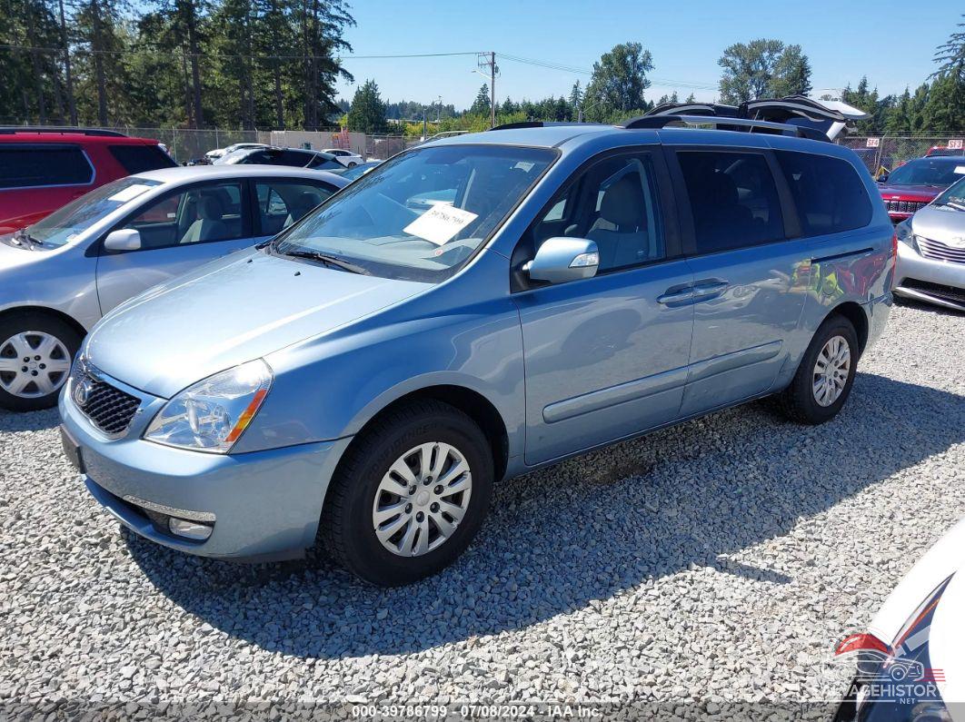 KNDMG4C76E6537912 2014 KIA SEDONA photo no. 2