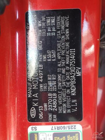 KNDPB3A2XD7514011 2013 KIA SPORTAGE photo no. 13