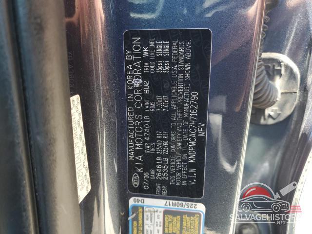 KNDPMCAC7H7162790 2017 KIA SPORTAGE photo no. 13