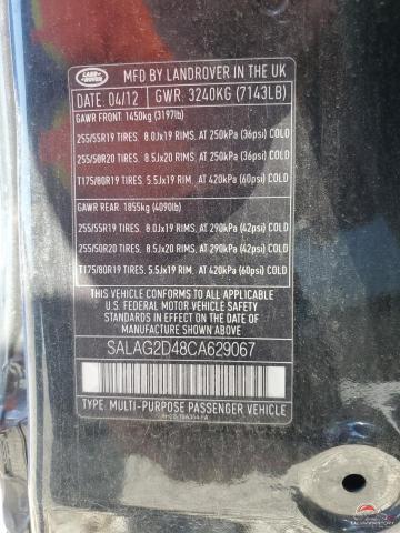 SALAG2D48CA629067 2012 LAND ROVER LR4 photo no. 13