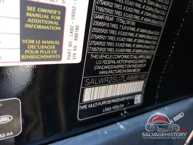 SALWR2SU7LA898180 2020 LAND ROVER RANGEROVER photo no. 13