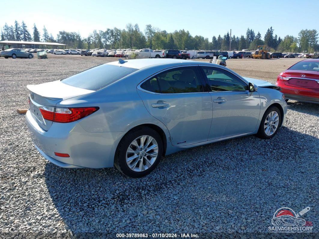 JTHBW1GG7D2031836 2013 LEXUS ES 300H photo no. 4