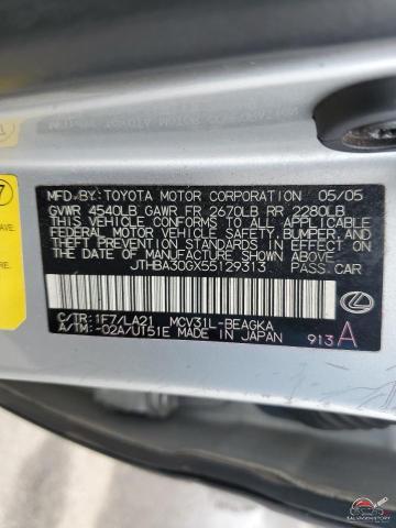 JTHBA30GX55129313 2005 LEXUS ES330 photo no. 12