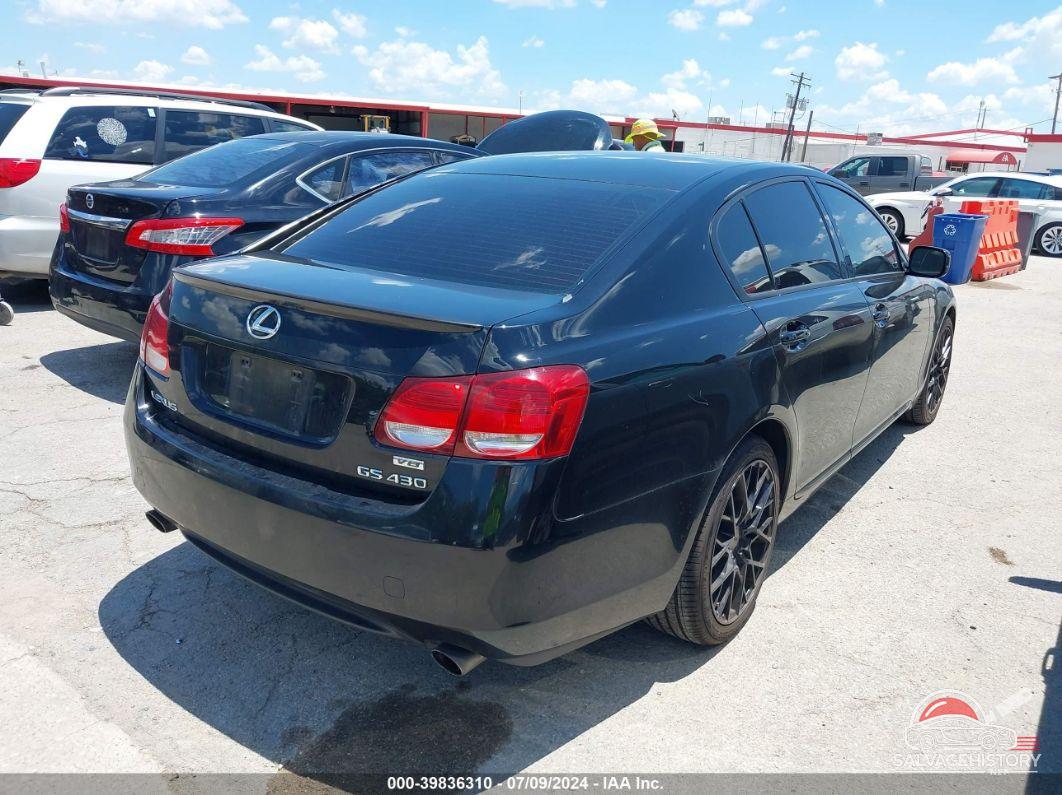 JTHBN96S965003383 2006 LEXUS GS 430 photo no. 4