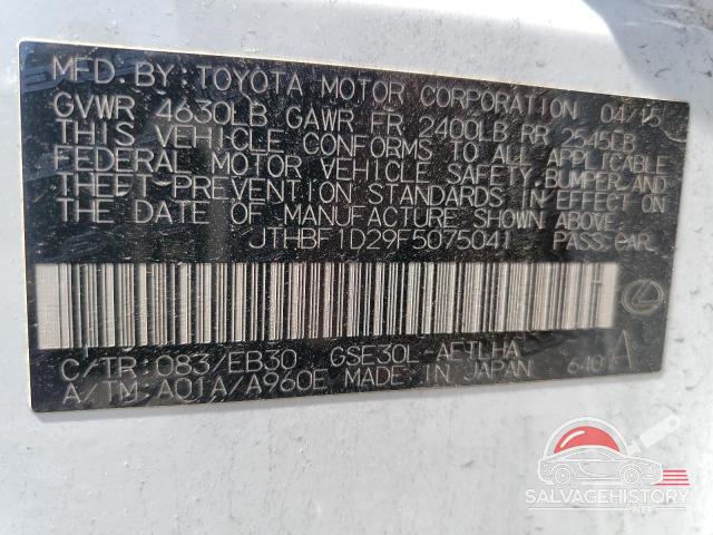 JTHBF1D29F5075041 2015 LEXUS IS photo no. 13