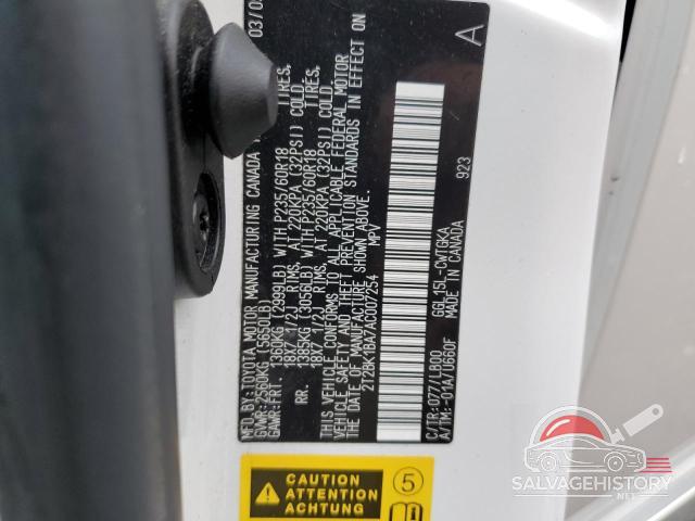 2T2BK1BA7AC007254 2010 LEXUS RX350 photo no. 13