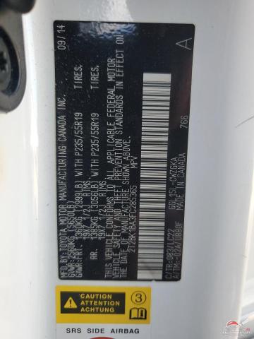 2T2BK1BA3FC285365 2015 LEXUS RX350 photo no. 13