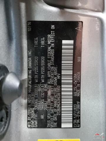 2T2BZMCA3HC061950 2017 LEXUS RX350 photo no. 13