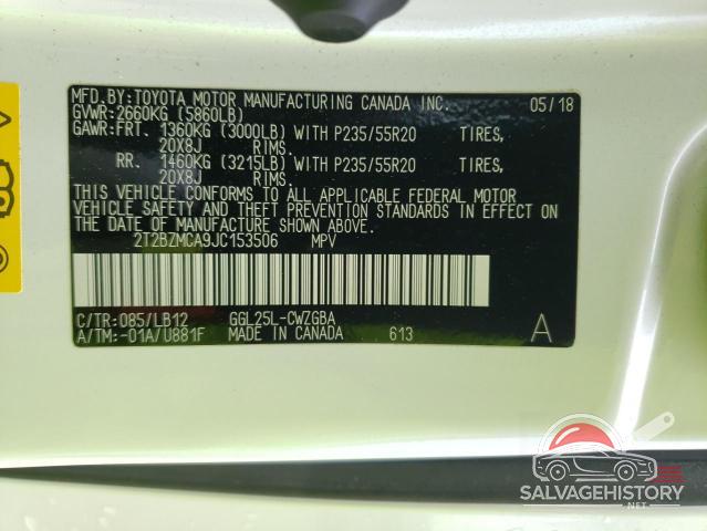 2T2BZMCA9JC153506 2018 LEXUS RX350 photo no. 13