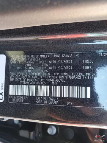 2T2BAMCA7RC060065 2024 LEXUS RX350 photo no. 12