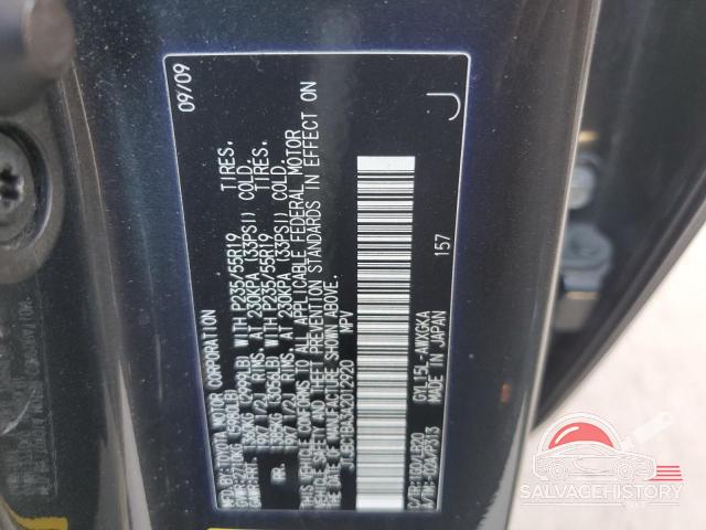JTJBC1BA3A2012920 2010 LEXUS RX450 photo no. 12