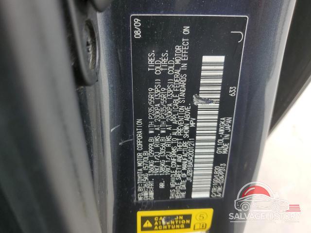 JTJZB1BA5A2001211 2010 LEXUS RX450 photo no. 12