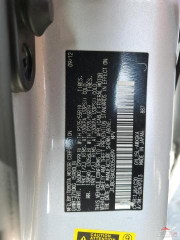 JTJBC1BAXD2056899 2013 LEXUS RX450 photo no. 12
