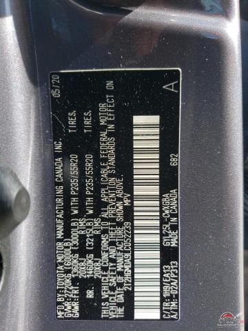 2T2HGMDA9LC052239 2020 LEXUS RX450 photo no. 13