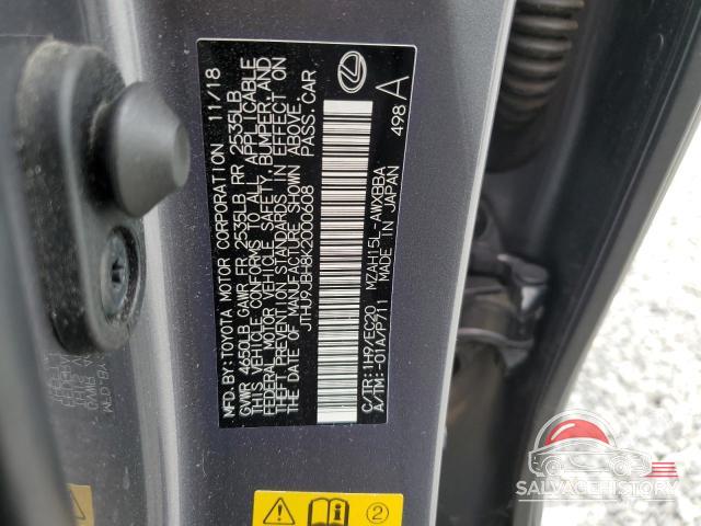 JTHU9JBH8K2000608 2019 LEXUS UX 250H photo no. 13