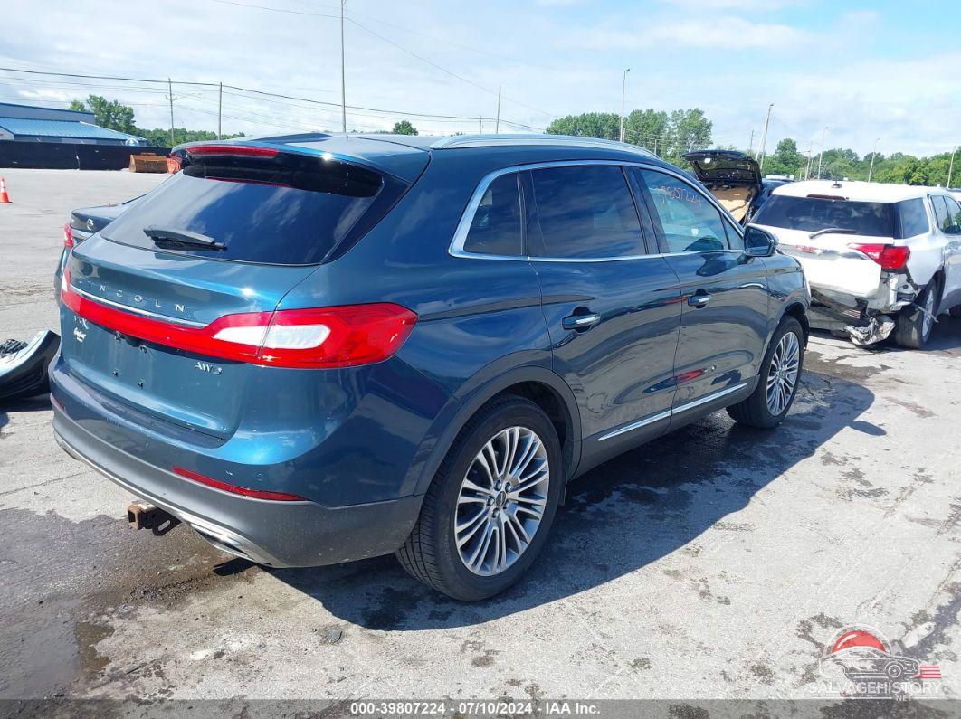 2LMPJ8LRXGBL74483 2016 LINCOLN MKX photo no. 4