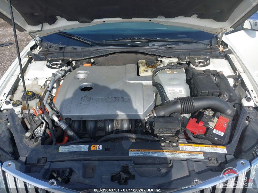 3LNDL2L32CR834264 2012 LINCOLN MKZ HYBRID photo no. 10