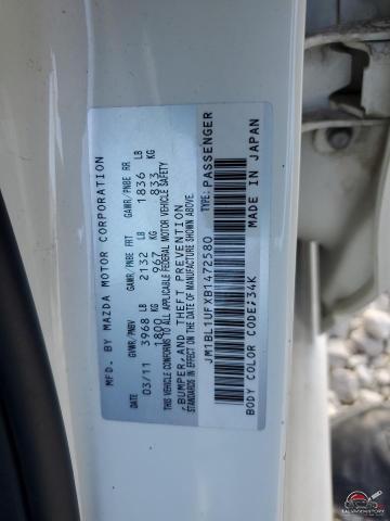 JM1BL1UFXB1472580 2011 MAZDA 3 photo no. 12