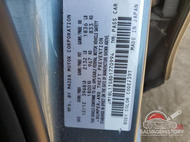JM1BL1TG8D1770994 2013 MAZDA 3 photo no. 12