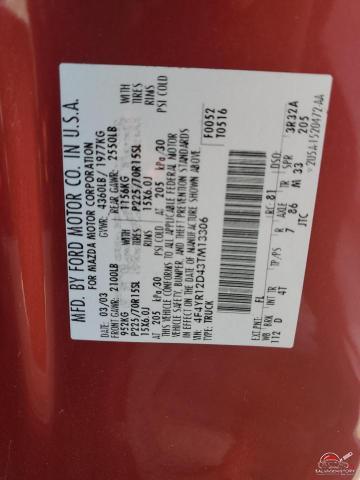 4F4YR12D43TM13306 2003 MAZDA B2300 photo no. 12
