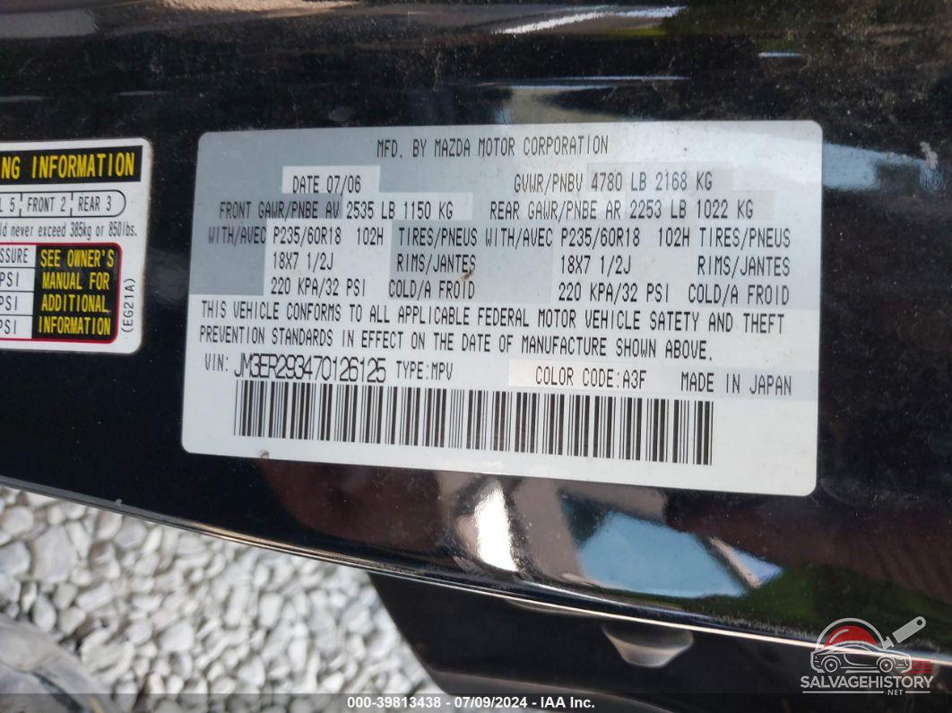 JM3ER293470126125 2007 MAZDA CX-7 photo no. 9
