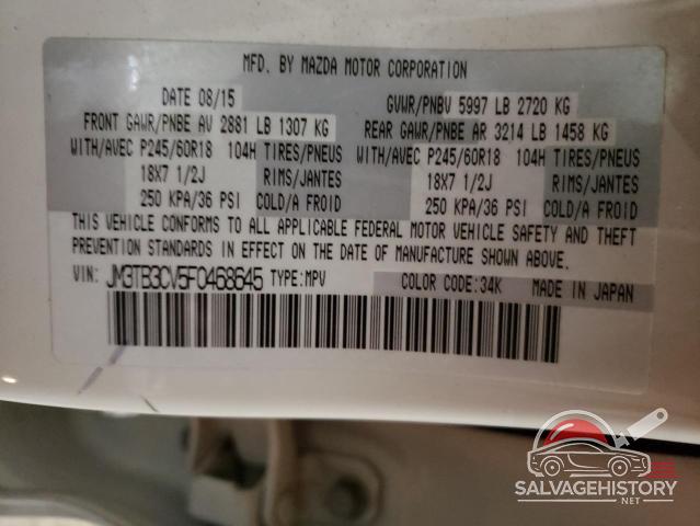 JM3TB3CV5F0468645 2015 MAZDA CX-9 photo no. 13