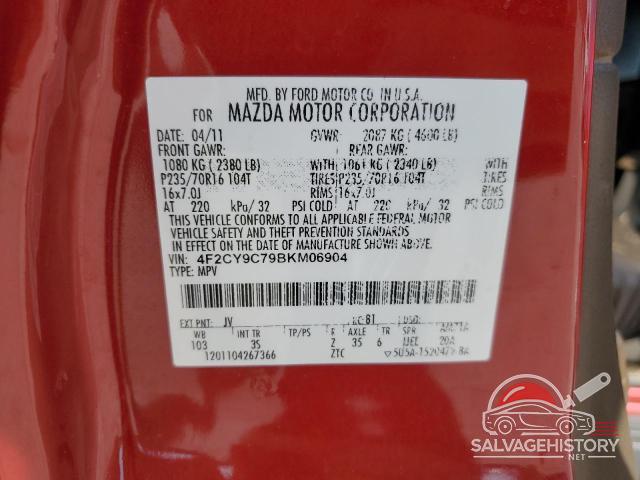 4F2CY9C79BKM06904 2011 MAZDA TRIBUTE photo no. 13