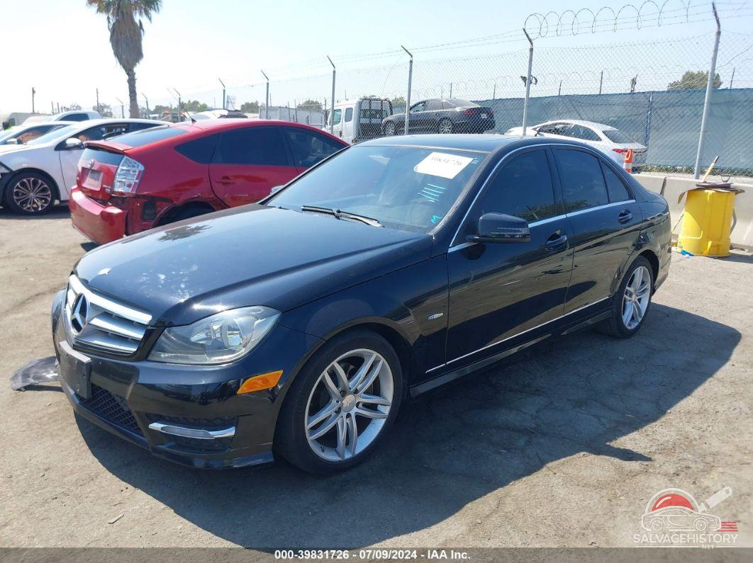 WDDGF4HB8CA608086 2012 MERCEDES-BENZ C 250 photo no. 2