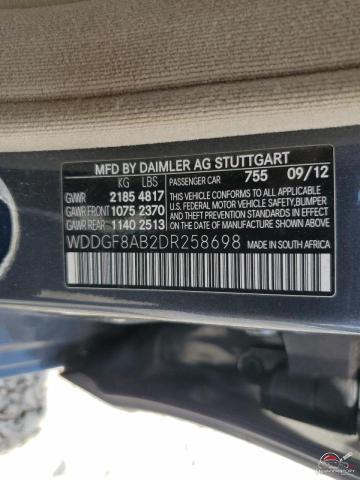 WDDGF8AB2DR258698 2013 MERCEDES-BENZ C-CLASS photo no. 13