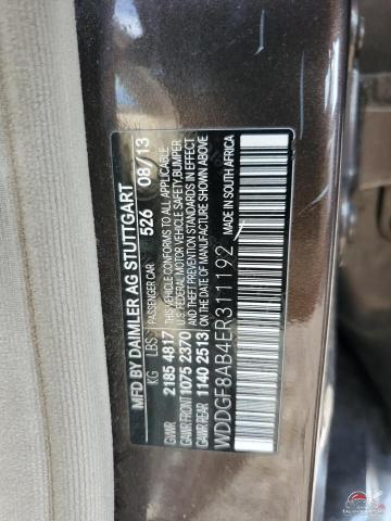 WDDGF8AB4ER311192 2014 MERCEDES-BENZ C-CLASS photo no. 12