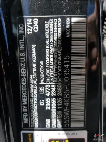 55SWF4KB5FU035415 2015 MERCEDES-BENZ C-CLASS photo no. 12