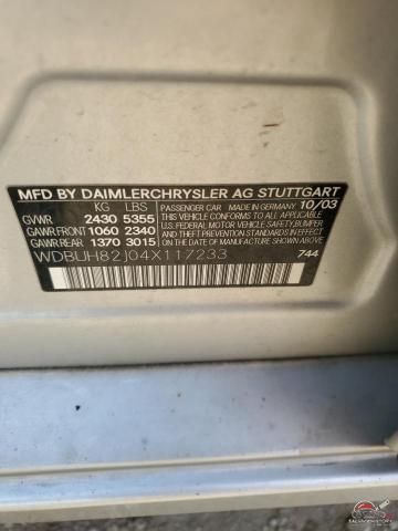 WDBUH82J04X117233 2004 MERCEDES-BENZ E-CLASS photo no. 12