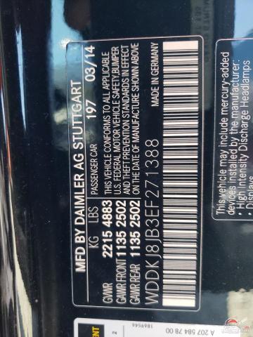 WDDKJ8JB3EF271388 2014 MERCEDES-BENZ E-CLASS photo no. 12