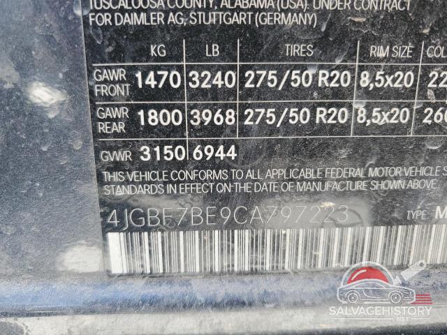 4JGBF7BE9CA797223 2012 MERCEDES-BENZ GL-CLASS photo no. 13
