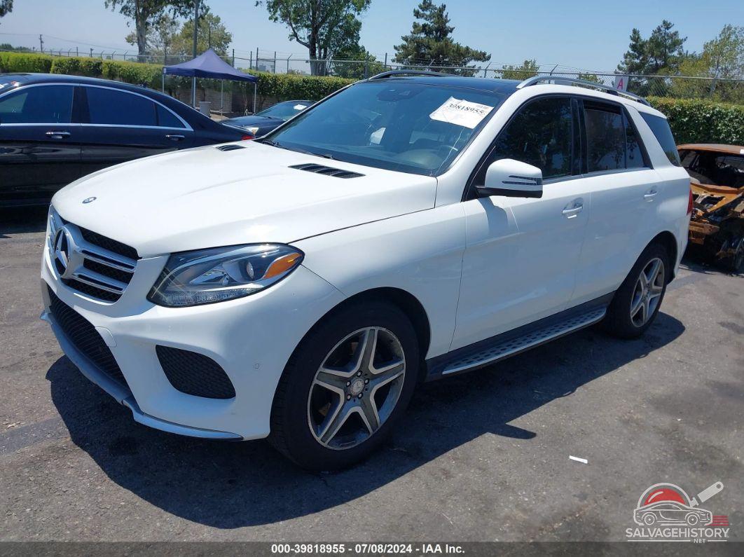 4JGDA5HB2GA806696 2016 MERCEDES-BENZ GLE 350 photo no. 2
