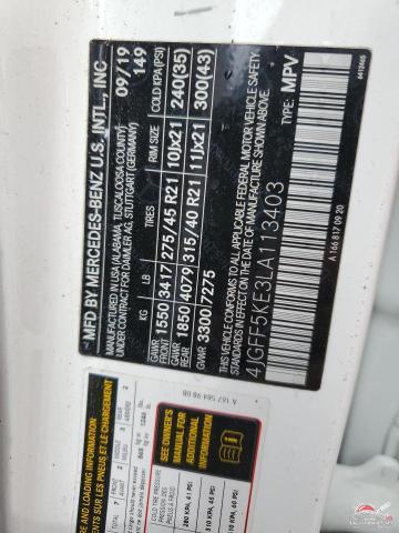 4JGFF5KE3LA113403 2020 MERCEDES-BENZ GLS-CLASS photo no. 12