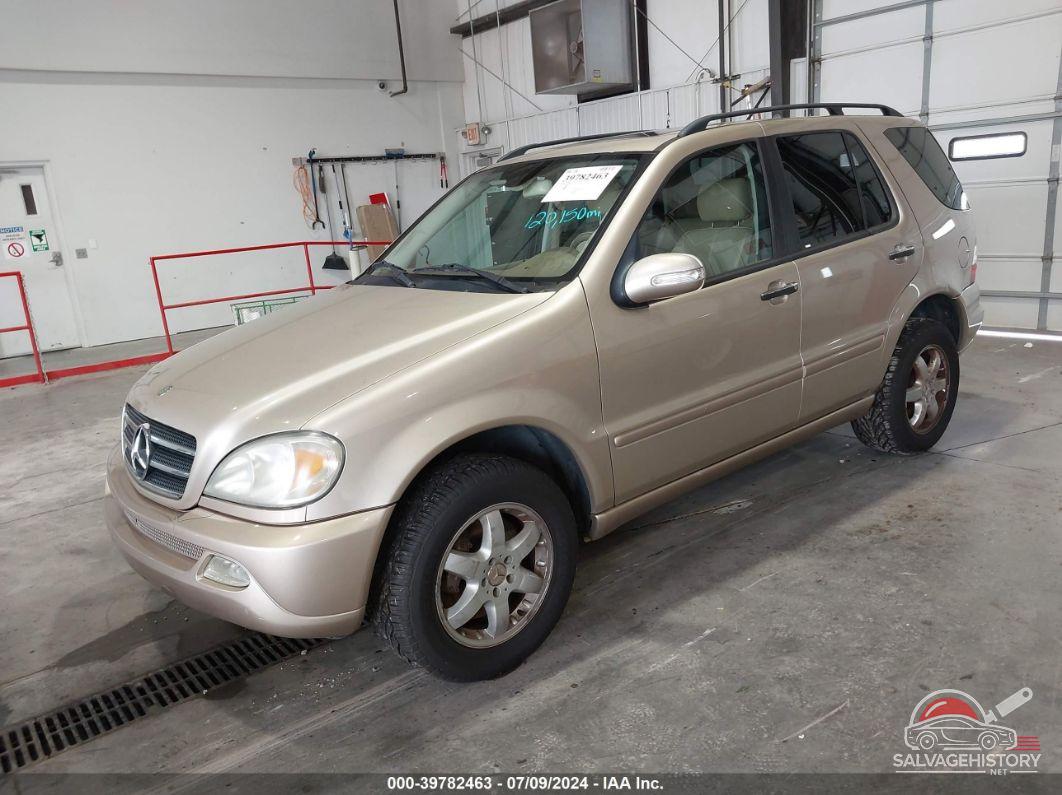 4JGAB75E55A529632 2005 MERCEDES-BENZ ML 500 photo no. 2
