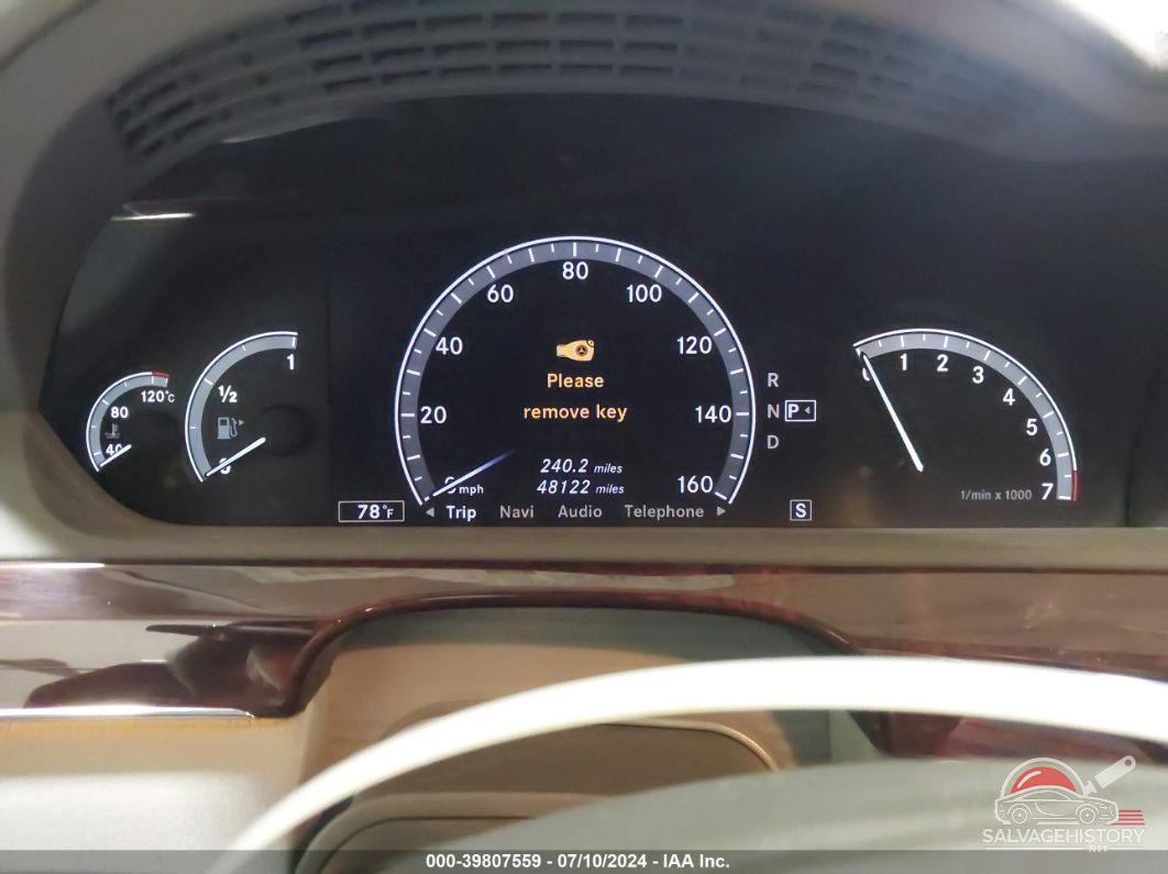 WDDNG86X67A139810 2007 MERCEDES-BENZ S 550 photo no. 7