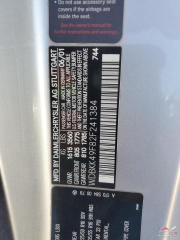 WDBKK49F82F241384 2002 MERCEDES-BENZ SLK-CLASS photo no. 12