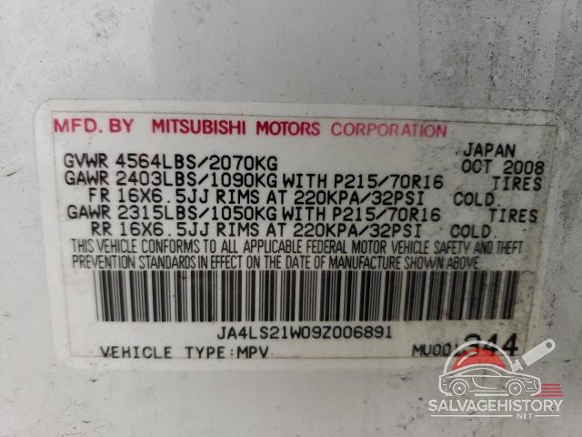 JA4LS21W09Z006891 2009 MITSUBISHI OUTLANDER photo no. 13
