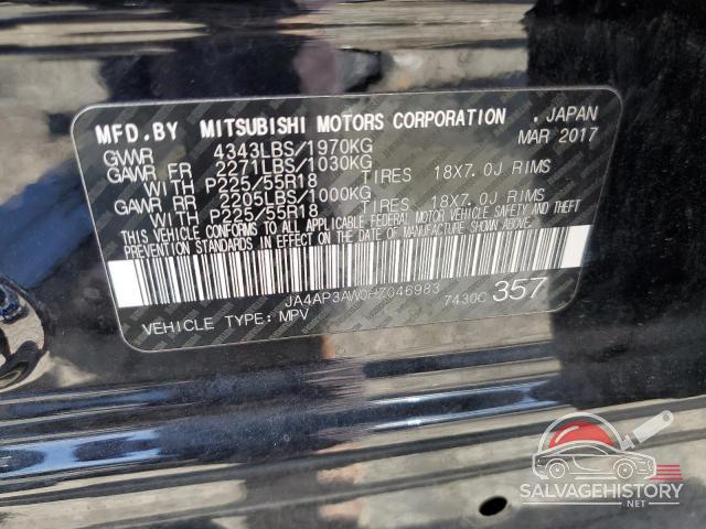 JA4AP3AW0HZ046983 2017 MITSUBISHI OUTLANDER photo no. 14