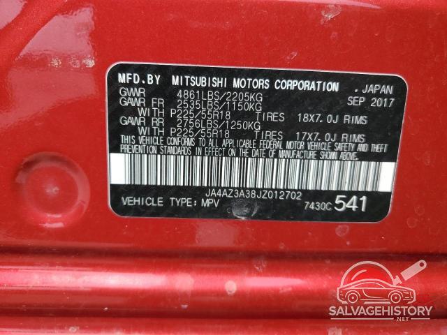 JA4AZ3A38JZ012702 2018 MITSUBISHI OUTLANDER photo no. 13