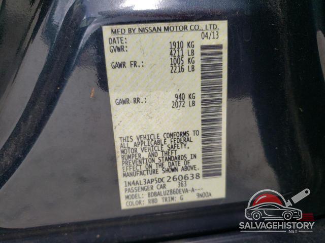 1N4AL3AP5DC260638 2013 NISSAN ALTIMA 2.5 photo no. 13