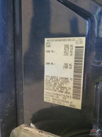 1N4AL21E49N474265 2009 NISSAN ALTIMA photo no. 12