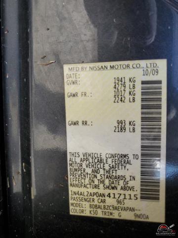 1N4AL2AP0AN417115 2010 NISSAN ALTIMA photo no. 12